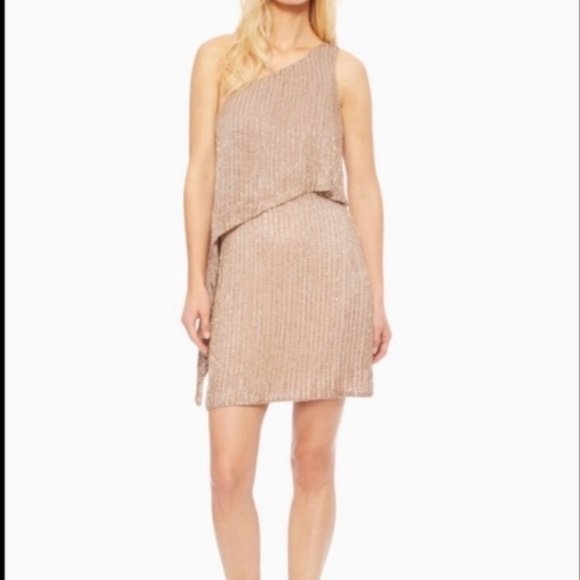 Parker One Shoulder Beaded Cocktail Dress - Picture 8 of 10